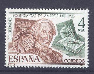 Spain EspaÑa 1977 Mnh Sc.  2030 Economic Society Of The Friends Of Land