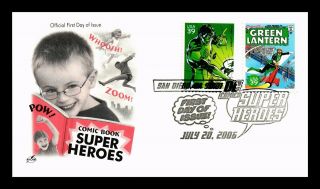 Dr Jim Stamps Us Dc Comics Heroes Green Lantern Combo First Day Cover