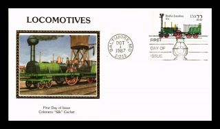Dr Jim Stamps Us Brother Jonathan Historic Locomotives Colorano Silk Fdc Cover