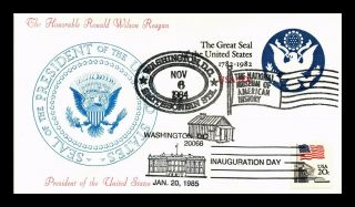 Dr Jim Stamps Us Ronald Reagan Election Day Inauguration Event Cover