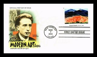 Dr Jim Stamps Us Modern Art In America Georgia O Keeffe First Day Cover Duchamp
