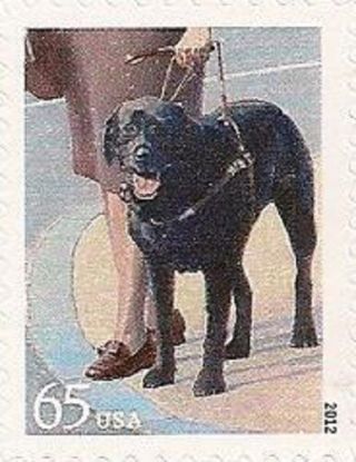 Us 4604 Dogs At Work Guide Dog 65c Single Mnh 2012
