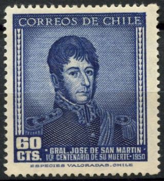 Chile 1951 Sg 405 General San Martin Mh E2874