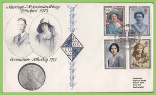 G.  B.  1990 Queen Mother Set On Rembrandt First Day Cover,  London Sw1