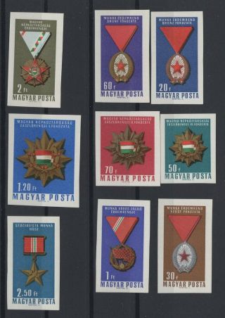 Hungary,  Magyar,  Stamps,  1966,  Mi.  2222 - 2230 B.