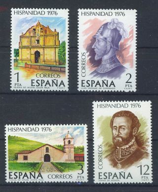 Spain EspaÑa 1976 Mnh Sc.  2091/92 Spain´s Link With Costa Rica