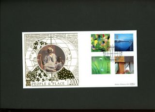 2000 People & Place Meridian Line Greenwich Benham Gold 500 Series Official Fdc