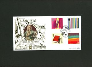 1999 Artists Tale George Frideric Handel Benham Gold 500 Series Official Fdc