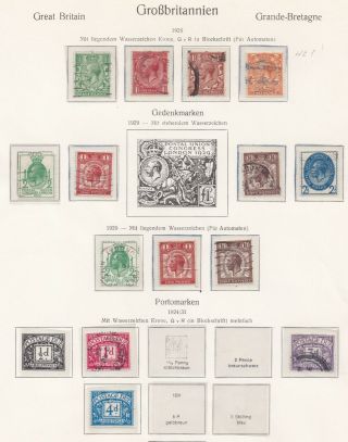 Lot:32099 Gb George V 1926 Definitive 1929 Puc 1924 - 31 Postage Due