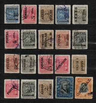 South America Ecuador 20 Stamps Lot As Seen In Fairly Fine