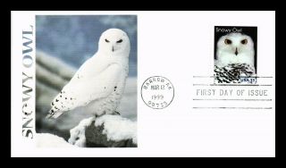 Dr Jim Stamps Us Snowy Owl Arctic Animals First Day Cover Fleetwood