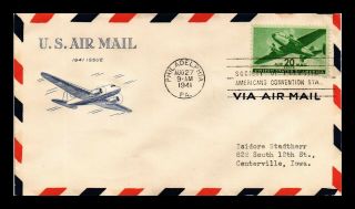 Dr Jim Stamps Us Spa Event 20c Air Mail First Day Cover Scott C29