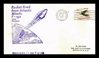 Dr Jim Stamps Us Thor Delta Rocket Fired Space Event Cover 1965 Cape Canaveral