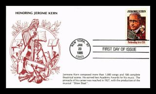 Us Cover Jerome Kern Performing Arts Fdc Kmc Venture Cachet