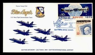 Dr Who 1991 Dayton Oh Blue Angels Air Show Cachet C129459