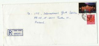 Hong Kong 1983 Canton Road Postmark On Registered Cover To Finland