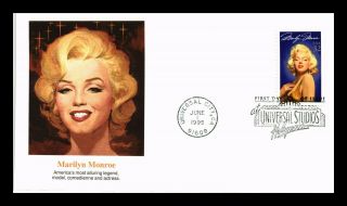 Dr Jim Stamps Us Marilyn Monroe Hollywood Legend Fdc Cover Universal City