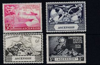 Ascension 1949 Upu Set Of 4 Mh