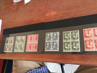 Netherlands 1940 Zomer Cultural Pristine Stamp Set In Very Fine Blocks Of 4