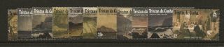 Tristan Da Cuhna 1988 Sg461 - 72 Qeii Paintings Thematic Set To £2 Fine Mnh