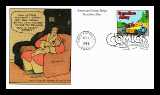 Us Cover Gasoline Alley American Comic Strips Fdc Mystic Cachet