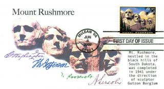 Coverscape Computer Generated Mt.  Rushmore $4.  80 Fdc
