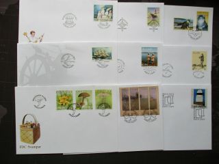 Åland 9 Fdc Covers,  2003