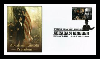 Dr Jim Stamps Us Abraham Lincoln President Fleetwood First Day Cover