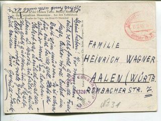 Germany Censor Post Card,  Paid In Cash,  Stuttgart 13.  12.  1945
