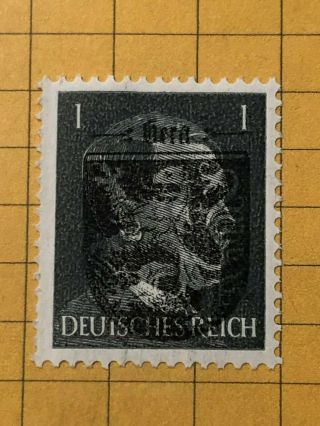 Germany (gera) 1945 Post Wwii - Local Issue 1 Rpf.  Mnh /s2