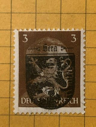 Germany (gera) 1945 Post Wwii - Local Issue 3 Rpf.  Mnh /s2