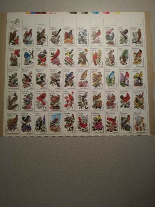 Us Sheet 20¢ Stamps (50) State Birds And Flowers 1982 Mnh Scott 1953 - 2002