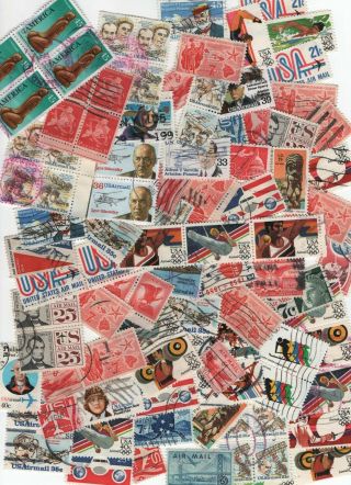 500,  Unsorted Air Mail Stamps,  Off Paper