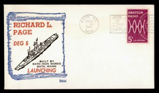 Dr Who 1966 Uss Richard L.  Page Navy Ship Launch C129501