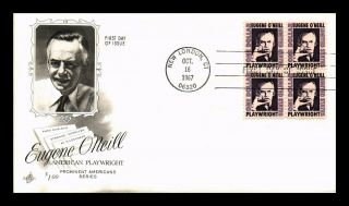Dr Jim Stamps Us Eugene Oneill Playwright High Value First Day Cover Block