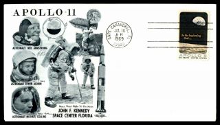 Mayfairstamps Us Space 1969 Apollo 11 July 16 Jfk Space Center Fl Cover Wwb_3681