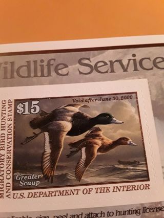 Federal Duck Stamp Rw 66a Nh Oh - - - - - - -