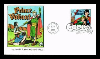 Dr Jim Stamps Us Prince Valiant Classic Comics First Day Cover Boca Raton