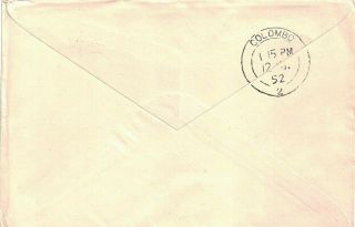 1952 London,  England Airmail,  1st Flight Cover by B.  O.  A.  C.  