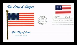 Dr Jim Stamps Us Stars And Stripes 48 Star Flag Colorano Silk Fdc Cover