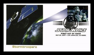 Dr Jim Stamps Us Storm Troopers Star Wars First Day Cover Pictorial Cancel