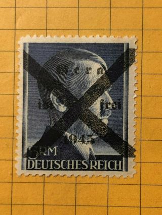 Germany (gera) 1945 Post Wwii - Local Issue 5 Rm.  Mnh /s1