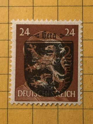 Germany (gera) 1945 Post Wwii - Local Issue 24 Rpf.  Mnh /s2