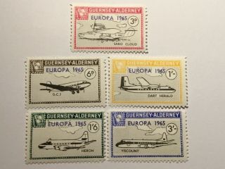 Old Stamps Guernsey - Alderney/europe X 5