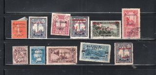 Alaouites Syria Sar Stamps Canceled & Hinged Lot 53198