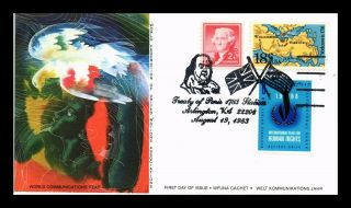 Dr Jim Stamps Us World Communications Year Combo Cover Treaty Of Paris Cancel