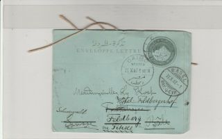 Lot Old Cover From Egypt To Swiss 1907 V.  F.