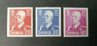 1943 Sweden Sverige Schweden Set King Gustaf V Vf Mlh B300.  19 Start 0.  99$