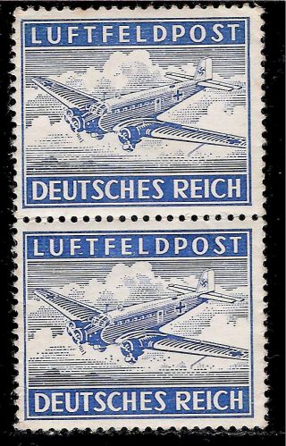 Germany - During World War Ii 1942 Nazi Military Air Post Stamps