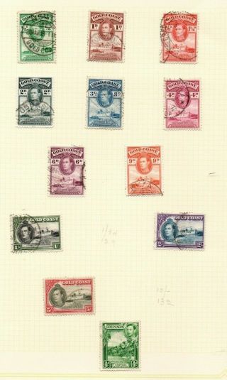 A George Vi Gold Coast Page To 5 Shillings